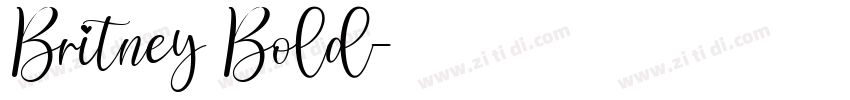 Britney Bold字体转换